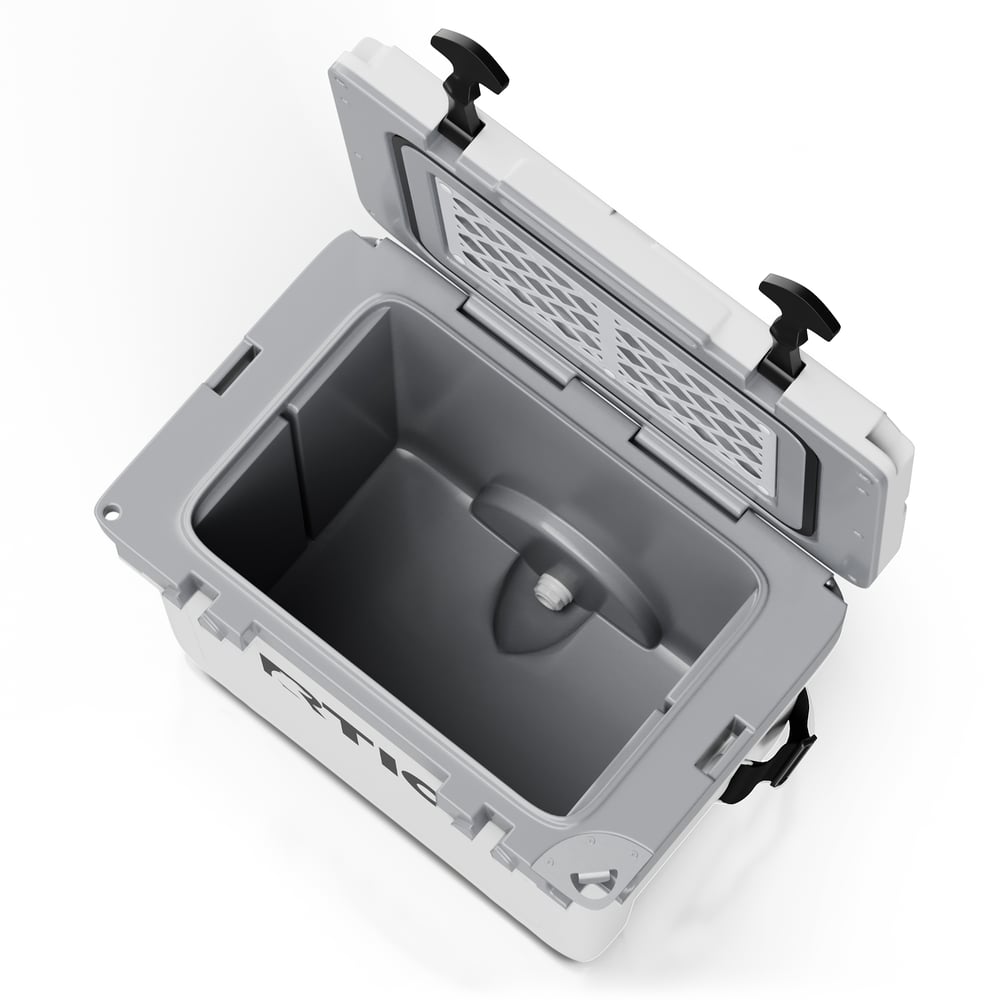 22 QT Ultra-Light Cooler White & Grey - Image 5