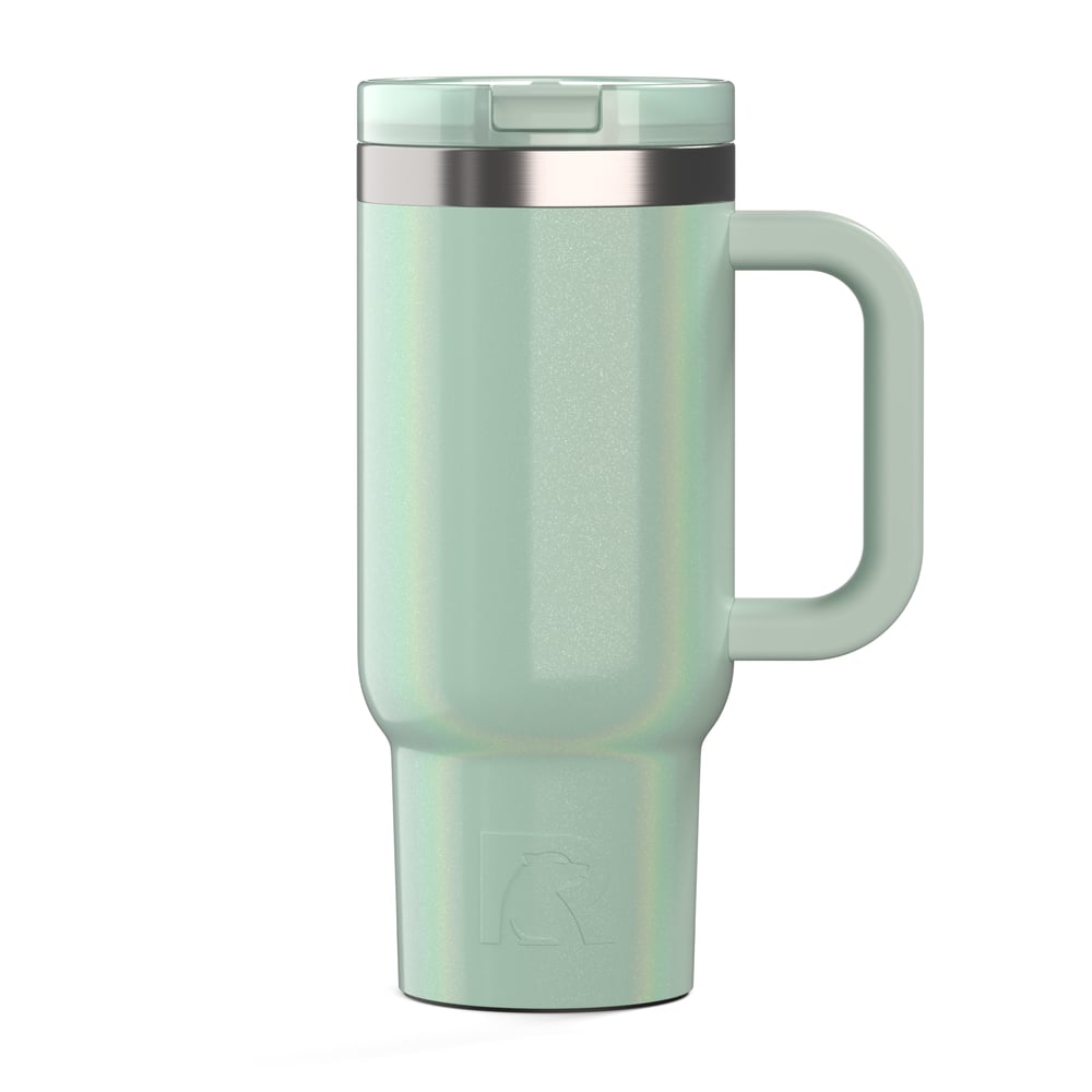 16oz Little Road Trip Tumbler Fresh Mint Glitter - Image 3