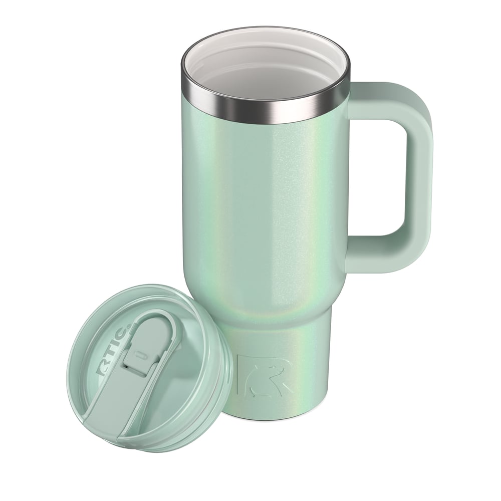 16oz Little Road Trip Tumbler Fresh Mint Glitter - Image 4