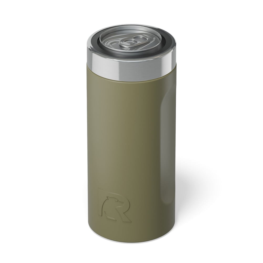 24oz Essential Can Cooler Olive - Image 3